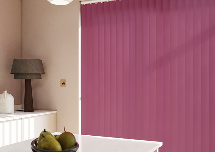 Roma, Cerise Pink - Vertical Blind - Image 5